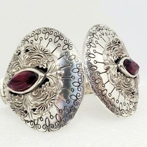 Brighton Rouge Lace Cuff red crystal cuff bracelet